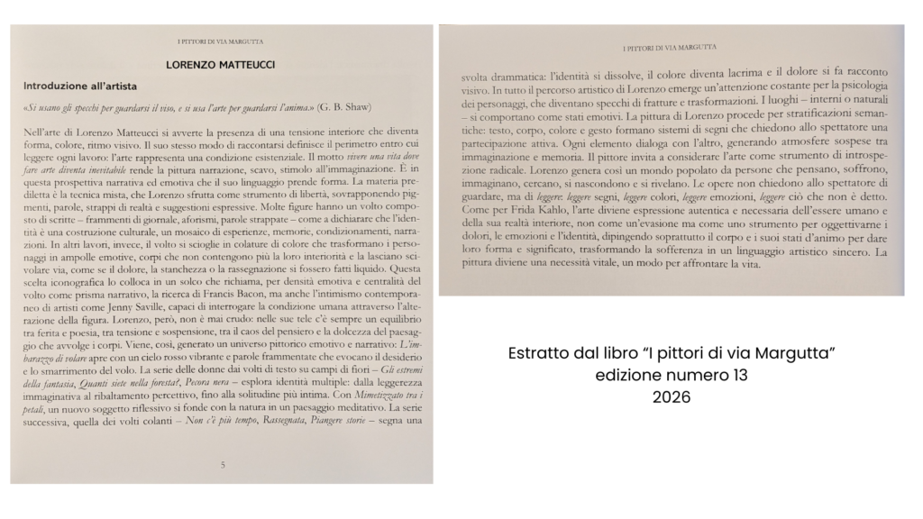 estratto dal libro “i pittori di via margutta” edizione numero 13 2026